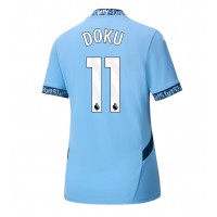 Manchester City Jeremy Doku #11 Domáci Ženy futbalový dres 2024-25 Krátky Rukáv